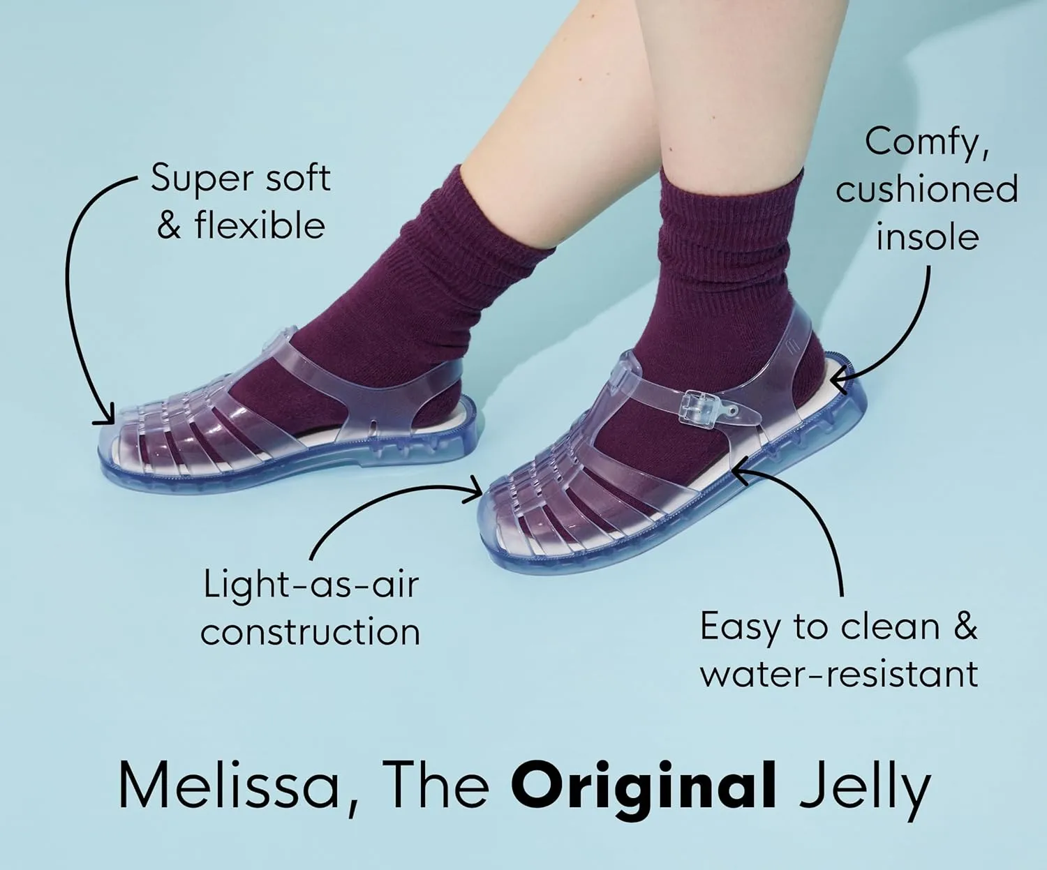 Melissa Sun Atlantis Women's Slides - Trendy Slip on Sandals for Women, Women's Jelly Shoes w/Stud Appliques, Adult Jellies