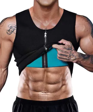 Men Sweat Sauna Vest Waist Trainer Body Shaper Hot Neoprene Sport Fitness Gym Workout Tank Top