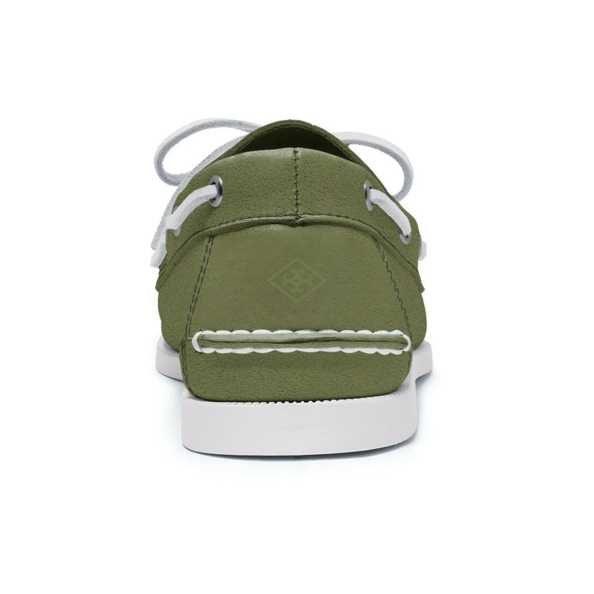 Men’s 2 Eyelet LE Boat Shoe: Green Jacket Suede