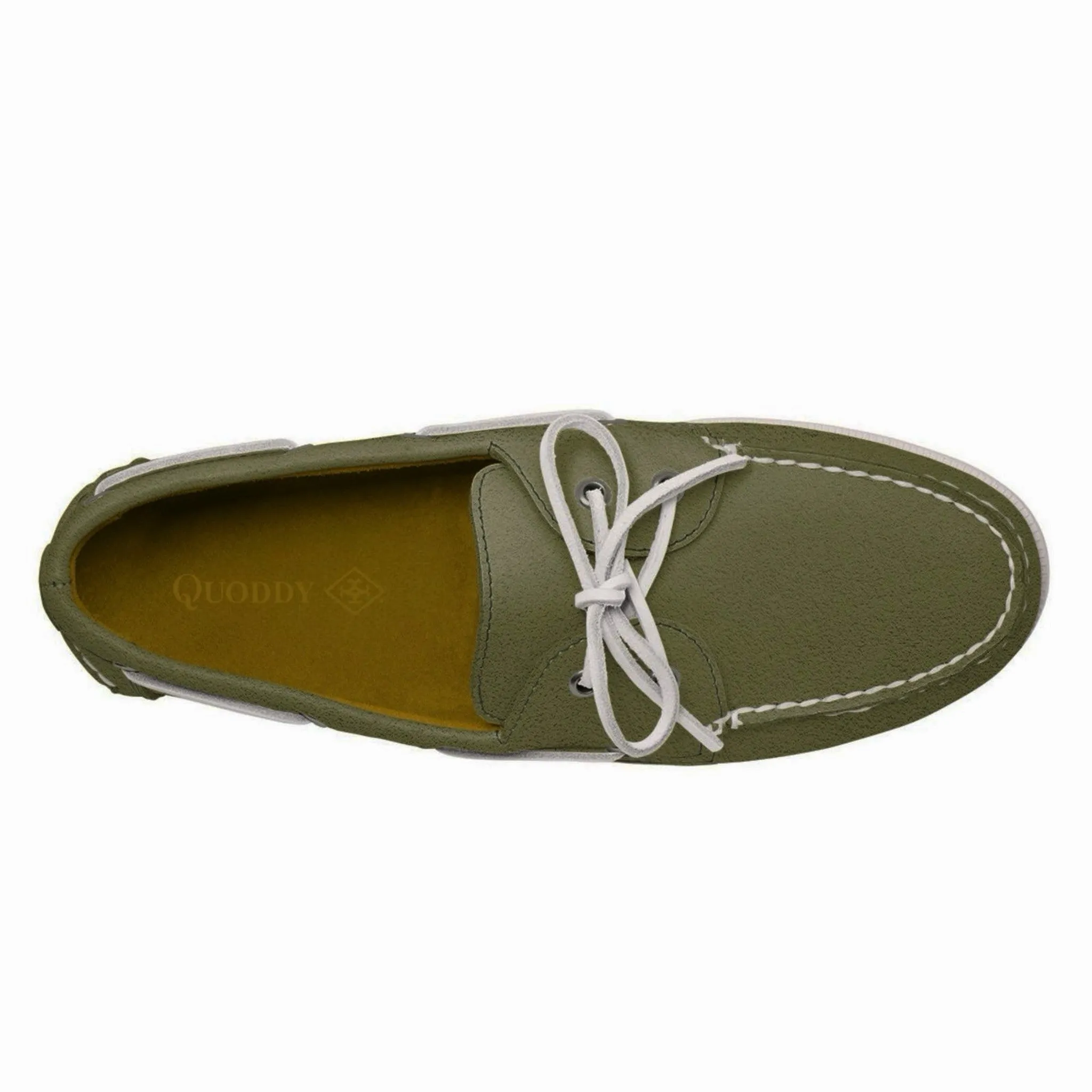 Men’s 2 Eyelet LE Boat Shoe: Green Jacket Suede