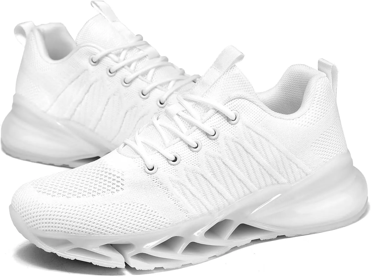 Mens Air Cushion Fashion Sneakers Breathable Blade Running Walking Shoes Comfortable Non Slip Work Sport Fitness Athletic Tennis Shoes