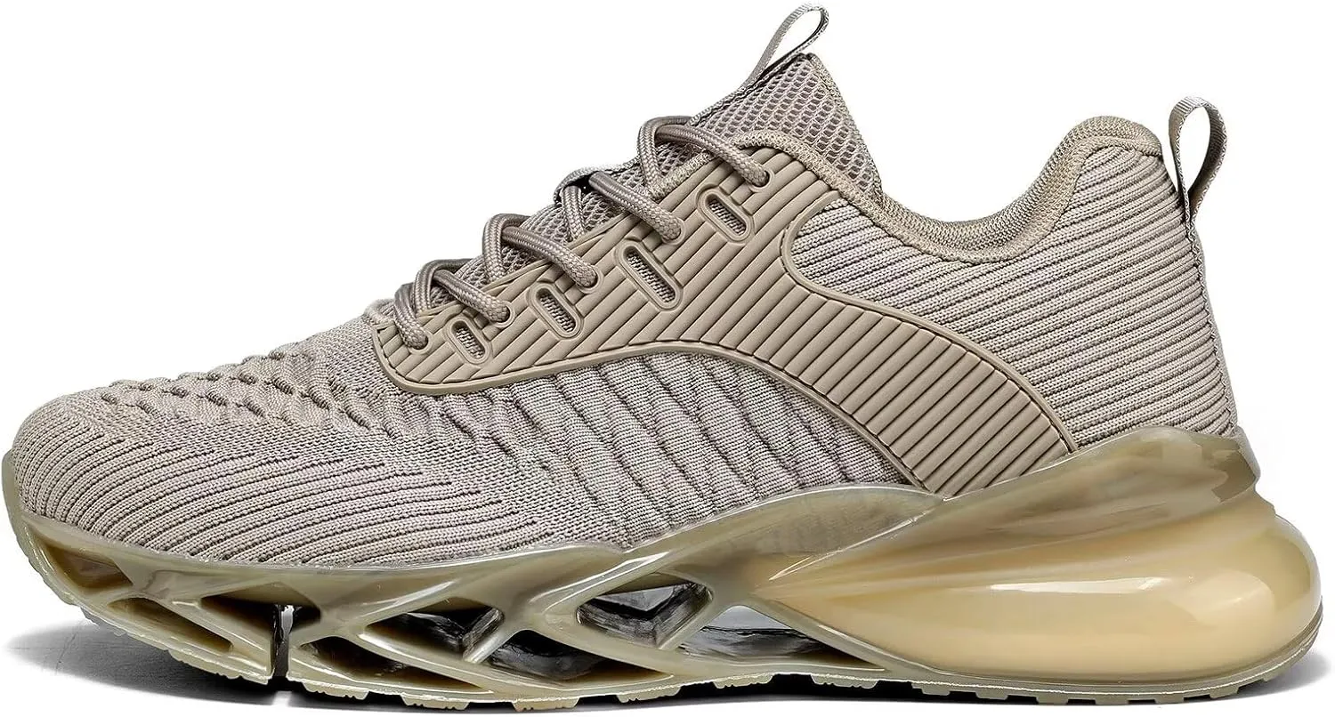 Mens Air Fashion Sneakers Blade Running Walking Shoes Comfortable Non Slip Work Sport Athletic Tennis Shoes