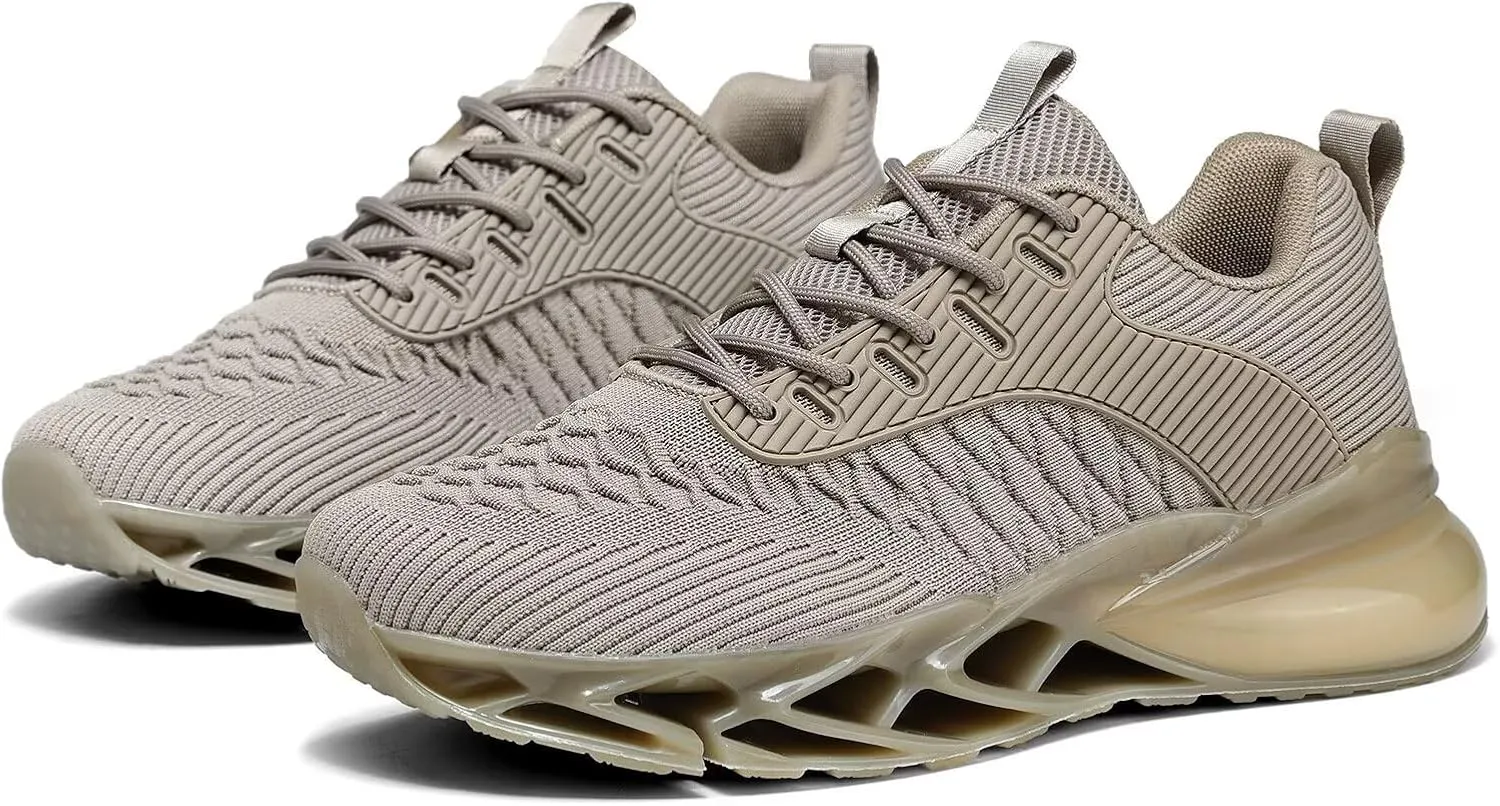 Mens Air Fashion Sneakers Blade Running Walking Shoes Comfortable Non Slip Work Sport Athletic Tennis Shoes