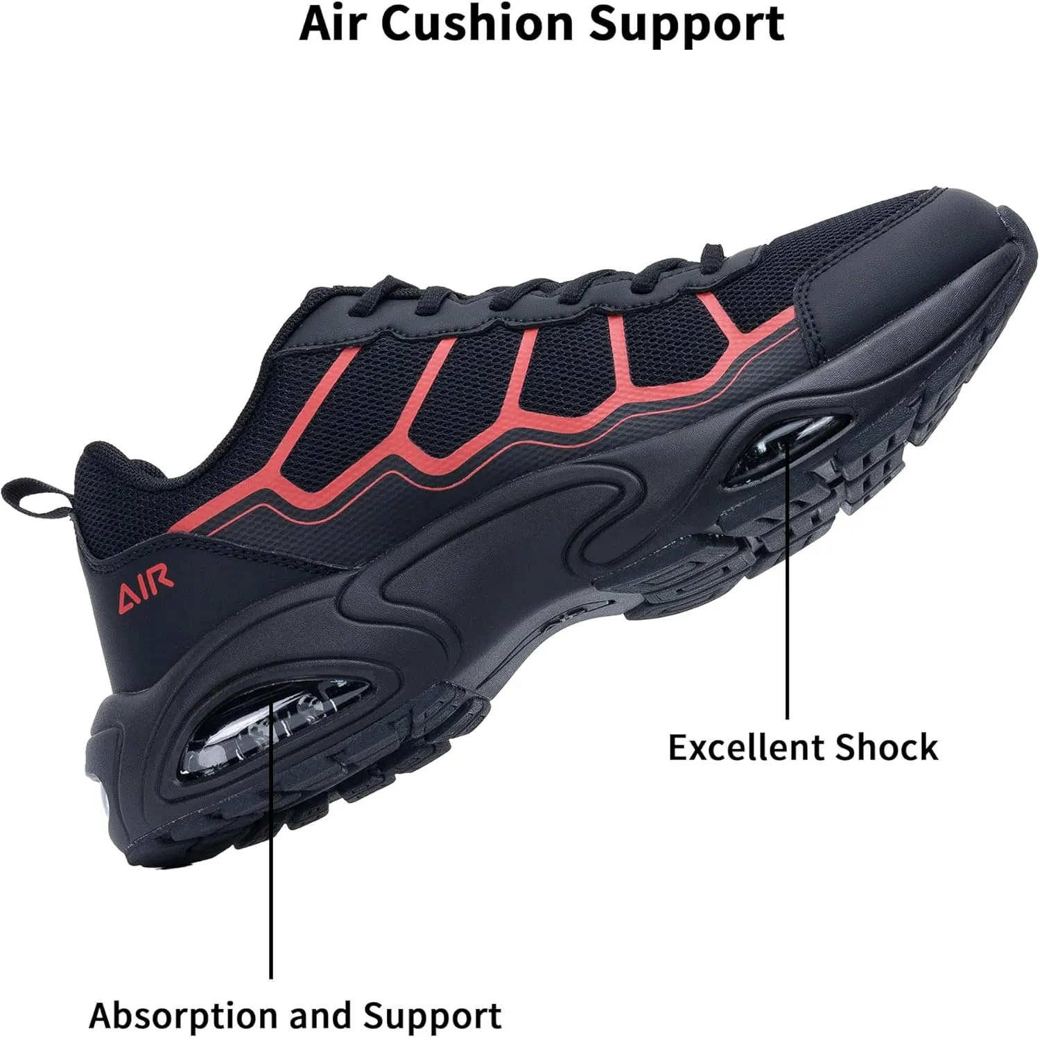 Mens Air Running Shoes Tennis Breathable Athletic Sneakers Lightweight Sport Fitness Workout Gym Jogging Walking Shoes