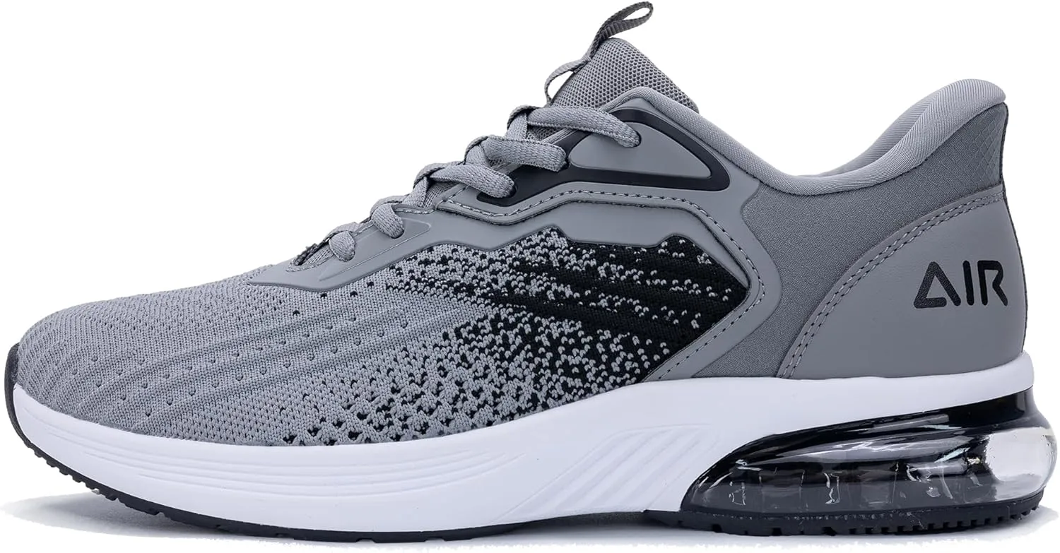 Mens Athletic Running Shoes Easy Slip On Tennis Sneakers Lightweight Comfortable Gym Walking Shoes for Men