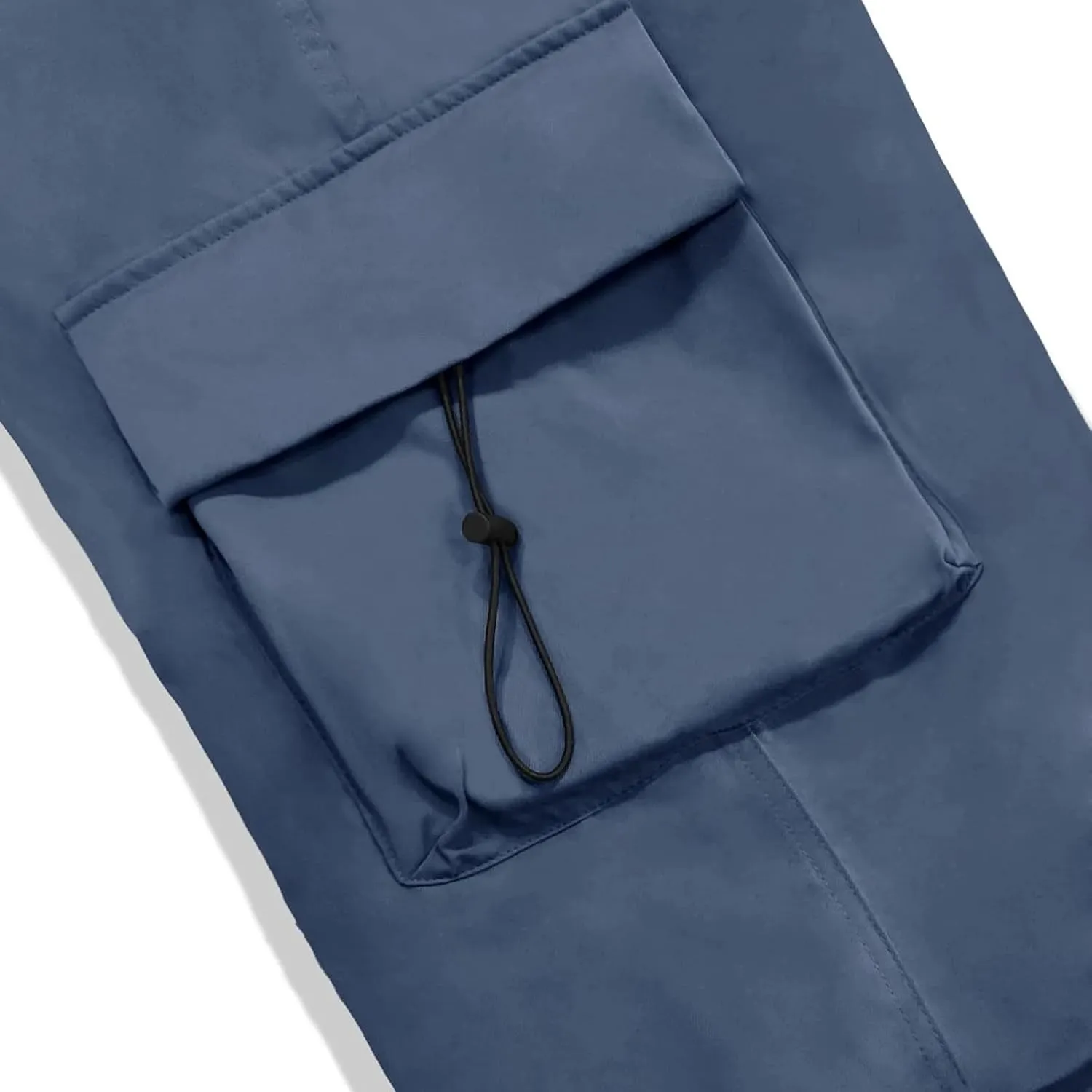 Men's Baggy Cargo Pants Casual Parachute Pants Cotton Elasticated Loose Fit Streetwear Multi Pockets