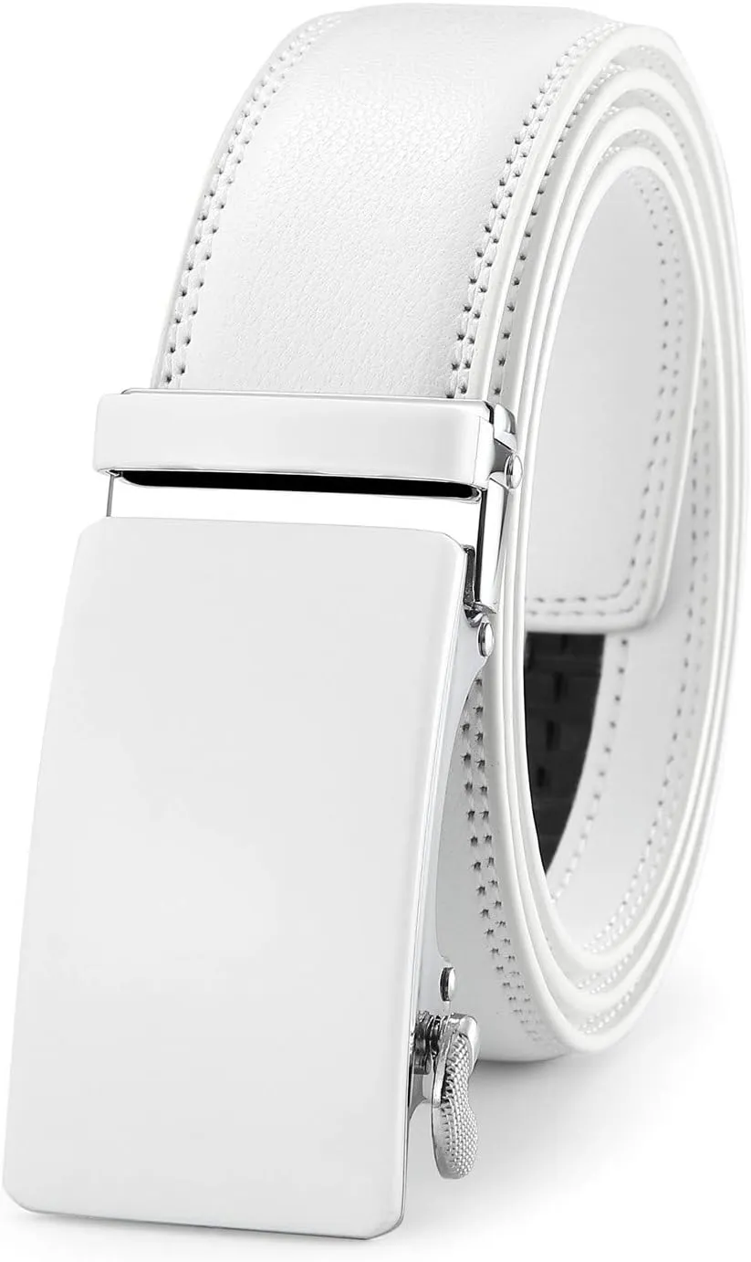 Men's Belt,Ratchet Dress Belt with Automatic Buckle Brown/Black-Trim to Fit-35mm wide