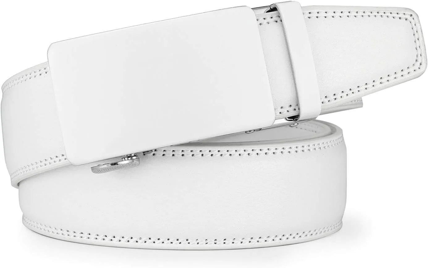 Men's Belt,Ratchet Dress Belt with Automatic Buckle Brown/Black-Trim to Fit-35mm wide