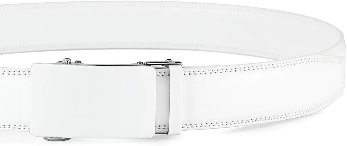 Men's Belt,Ratchet Dress Belt with Automatic Buckle Brown/Black-Trim to Fit-35mm wide