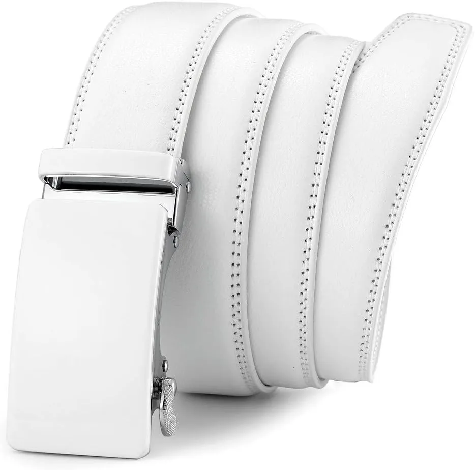 Men's Belt,Ratchet Dress Belt with Automatic Buckle Brown/Black-Trim to Fit-35mm wide