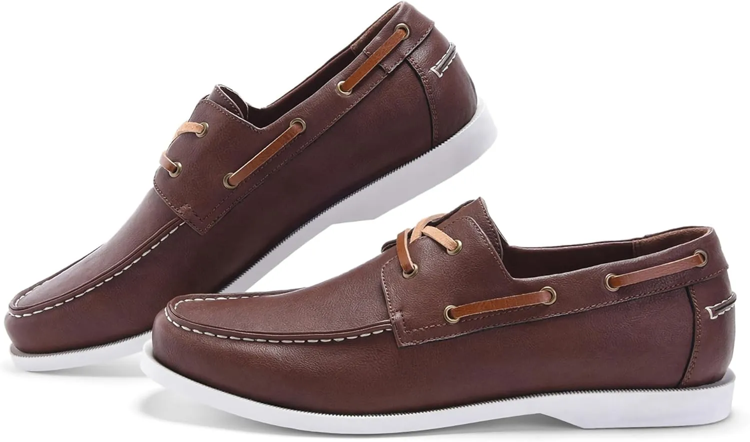 Men's Boat Shoes Slip On Modern Casual Work Loafer Moc Toe Walking Shoe