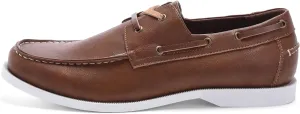 Men's Boat Shoes Slip On Modern Casual Work Loafer Moc Toe Walking Shoe