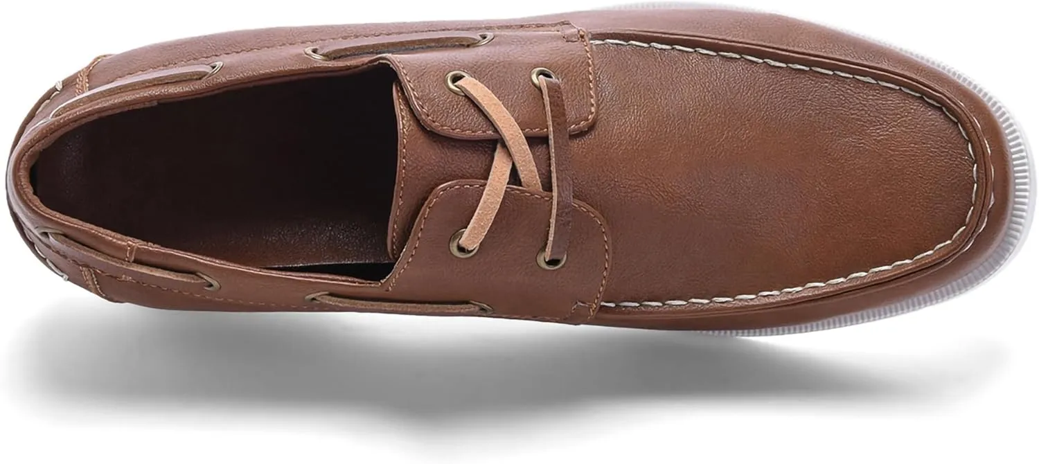 Men's Boat Shoes Slip On Modern Casual Work Loafer Moc Toe Walking Shoe
