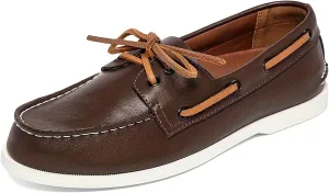 Men's Boat Shoes Slip On Modern Casual Work Loafer Moc Toe Walking Shoe