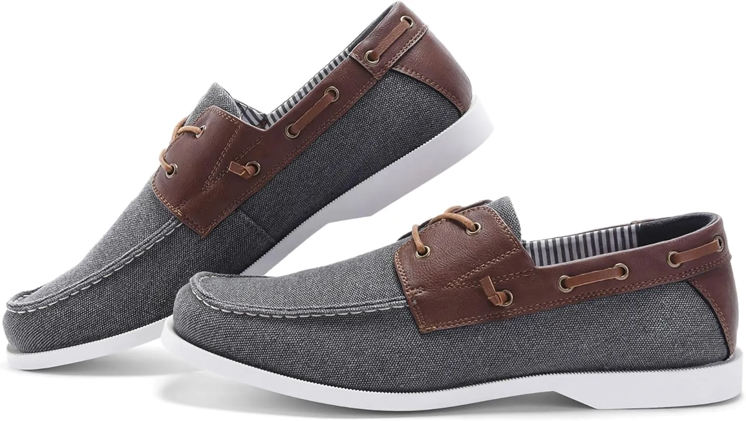 Men's Boat Shoes Slip On Modern Casual Work Loafer Moc Toe Walking Shoe