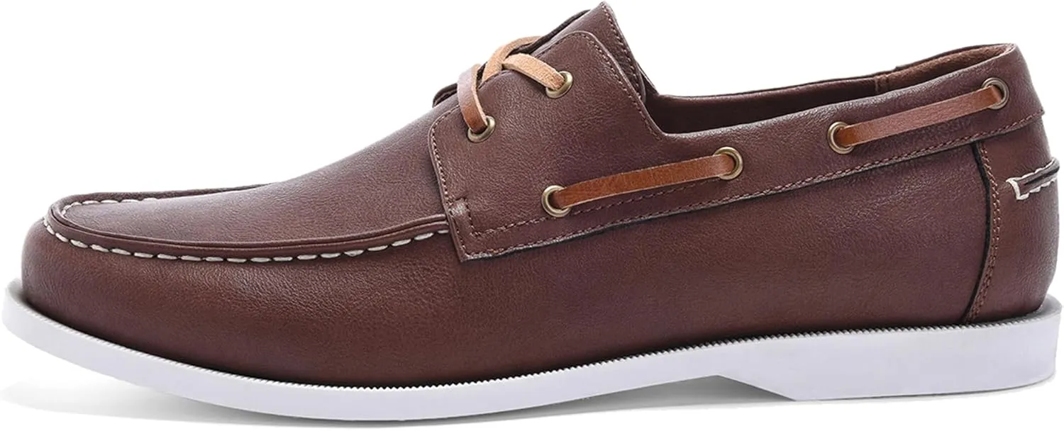 Men's Boat Shoes Slip On Modern Casual Work Loafer Moc Toe Walking Shoe