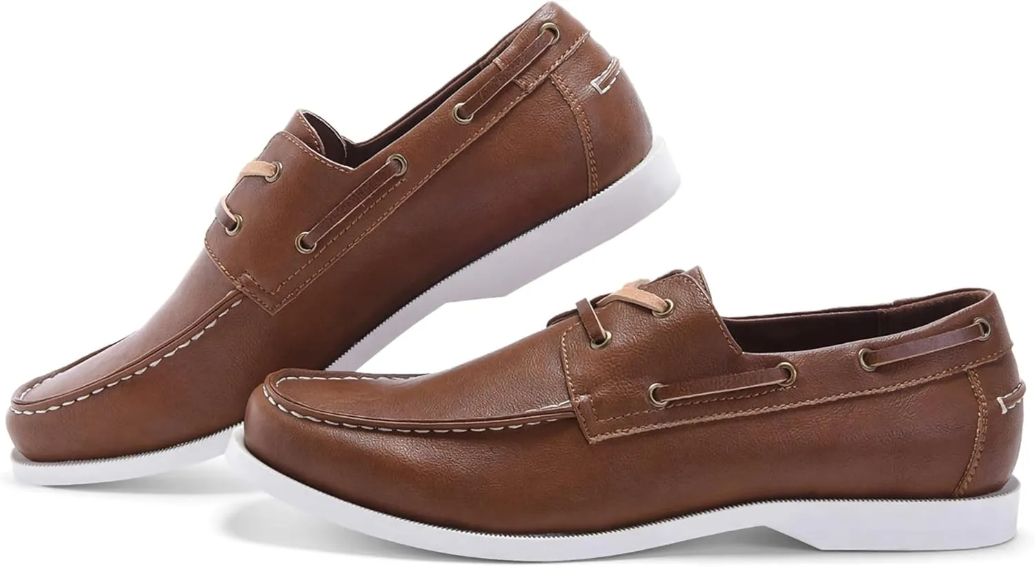 Men's Boat Shoes Slip On Modern Casual Work Loafer Moc Toe Walking Shoe
