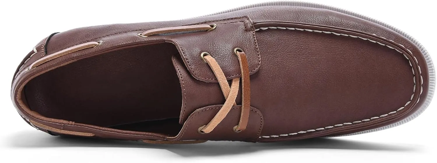 Men's Boat Shoes Slip On Modern Casual Work Loafer Moc Toe Walking Shoe