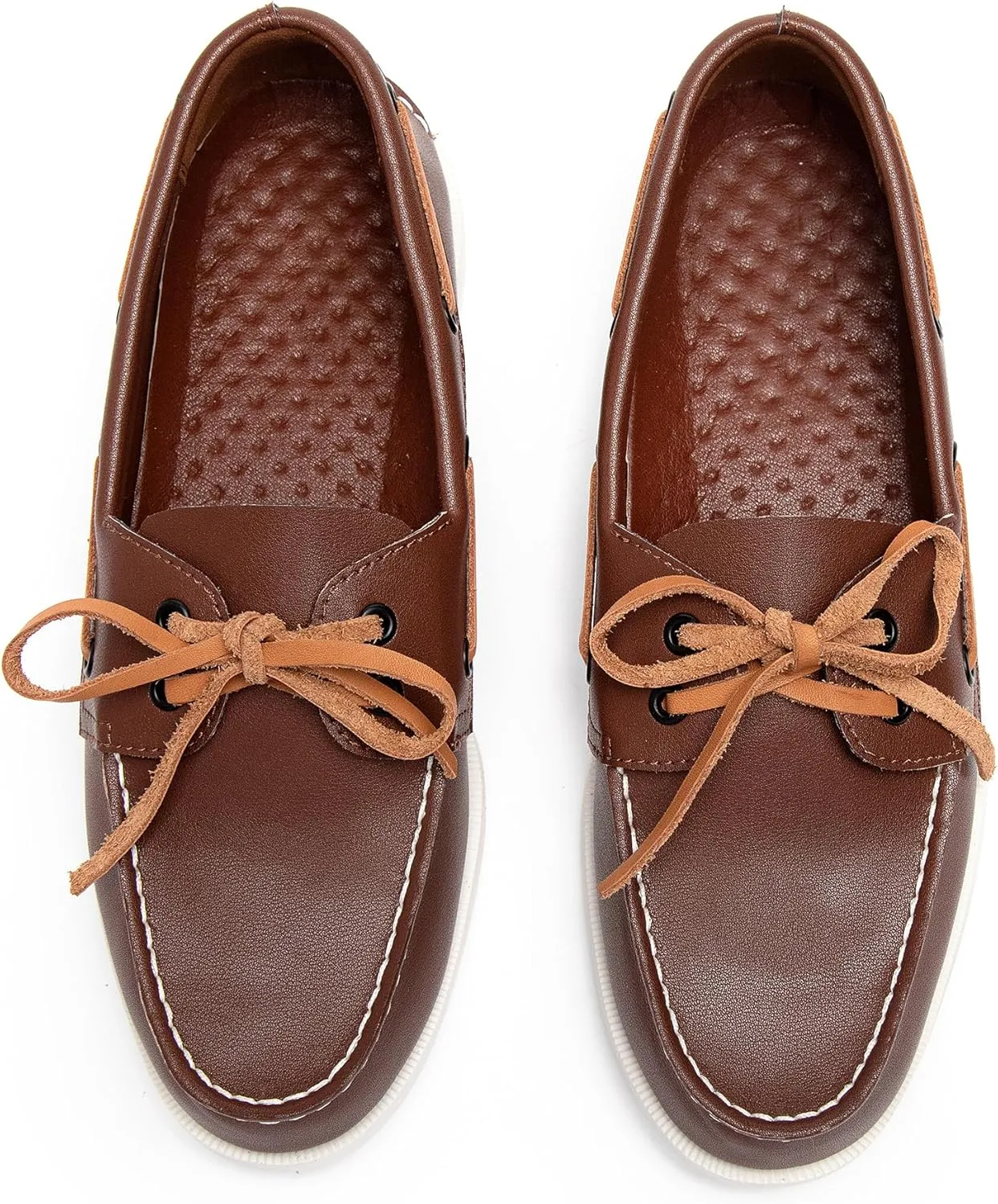 Men's Boat Shoes Slip On Modern Casual Work Loafer Moc Toe Walking Shoe