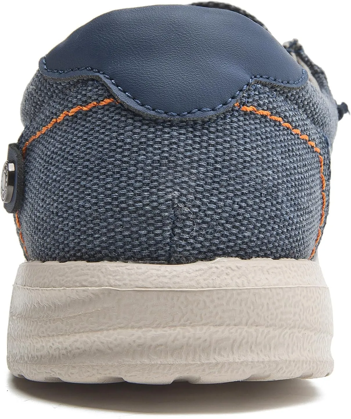 Men's Canvas Slip on Shoes Casual Hands Free Loafers Breathable Stretch Easy Walking Slip-Ons Lightweight Soft Boat Shoes