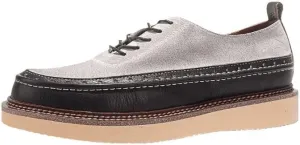 Men's Casual Lace-up Work Shoes Comfortable and Breathable Low-top Shoes with Thick Soles Suede-Proof Leather Wild Round Shoes(7)
