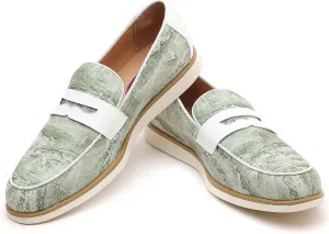 Men's Casual Loafers & Slip On Shoes Daily Commuting Comfortable Canvas Shoes Lightweight Non-Slip Walking Penny Shoes for Men