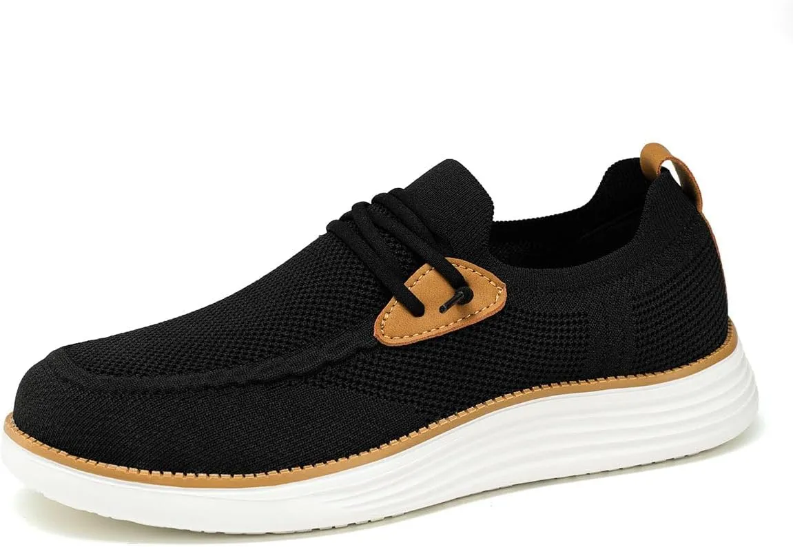 Mens Casual Loafers Shoes Slip On Walking Dress Sneakers Mesh Business Oxfords Work Lightweight Soft Sole Zapatos