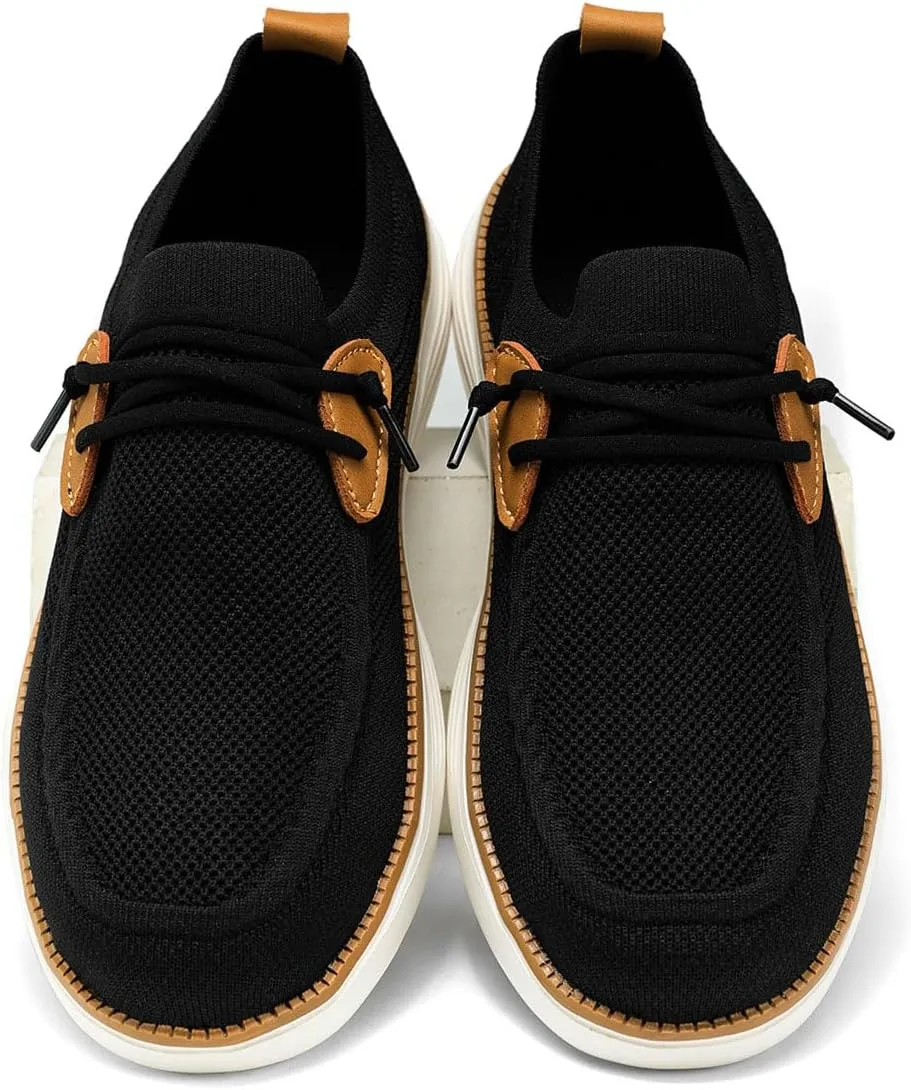 Mens Casual Loafers Shoes Slip On Walking Dress Sneakers Mesh Business Oxfords Work Lightweight Soft Sole Zapatos