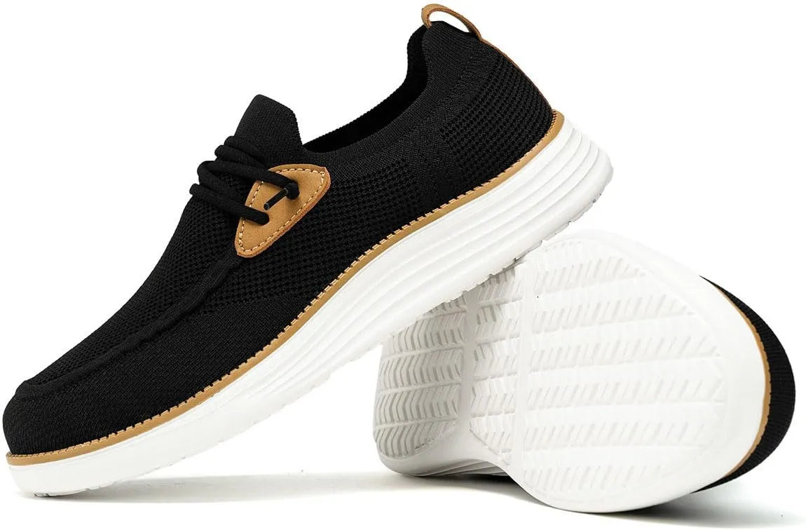Mens Casual Loafers Shoes Slip On Walking Dress Sneakers Mesh Business Oxfords Work Lightweight Soft Sole Zapatos