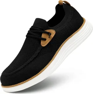 Mens Casual Loafers Shoes Slip On Walking Dress Sneakers Mesh Business Oxfords Work Lightweight Soft Sole Zapatos