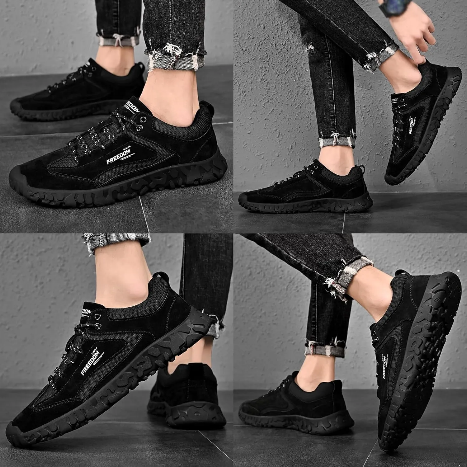 Men's Italian Handmade Suede Lace-up Casual Beck Sneakers,Fashion Lightweight Breathable Low Top Chukka Boots,Classic Outdoor Non-Slip Slip-on Sports Walking Shoes