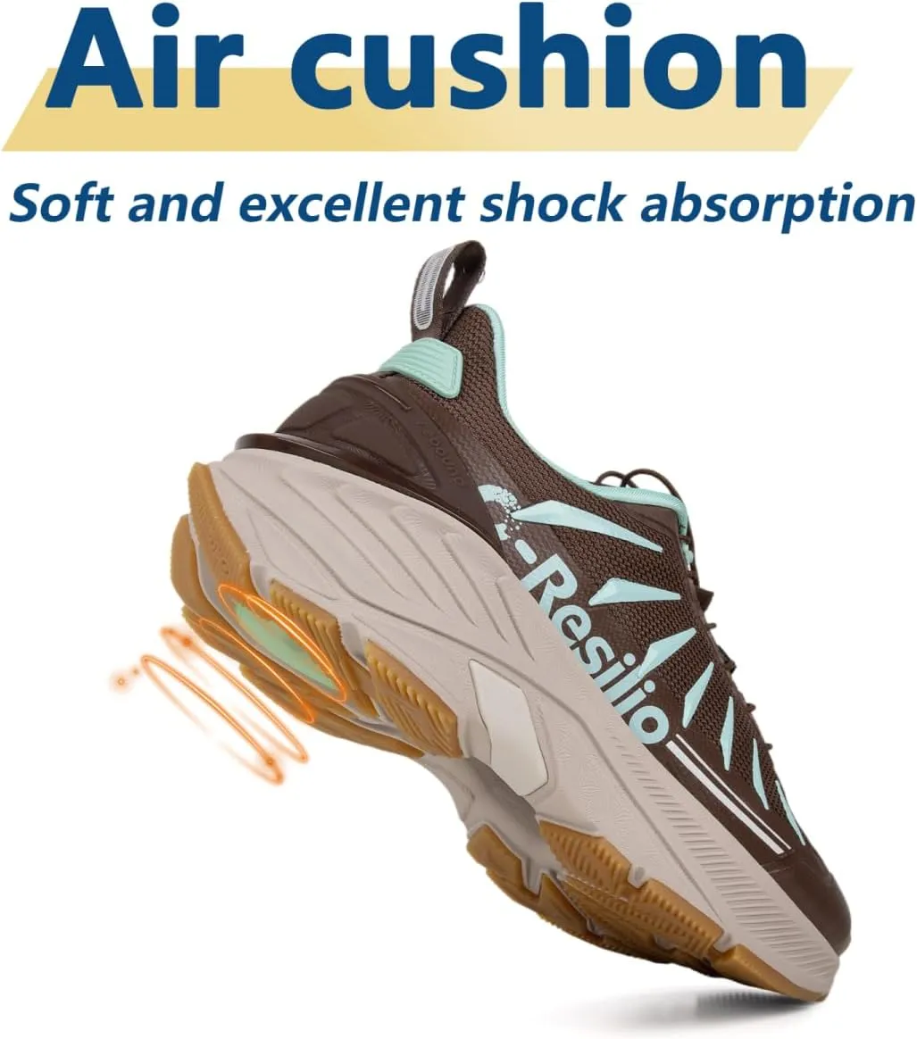 Men's Max Cushioned Quick Laces Hiking Walking Shoes with Arch Support Plantar Fasciitis Pain Relief Breathable Outdoor Trailing Running Sneakers Non Slip Trekking Camping Shoes