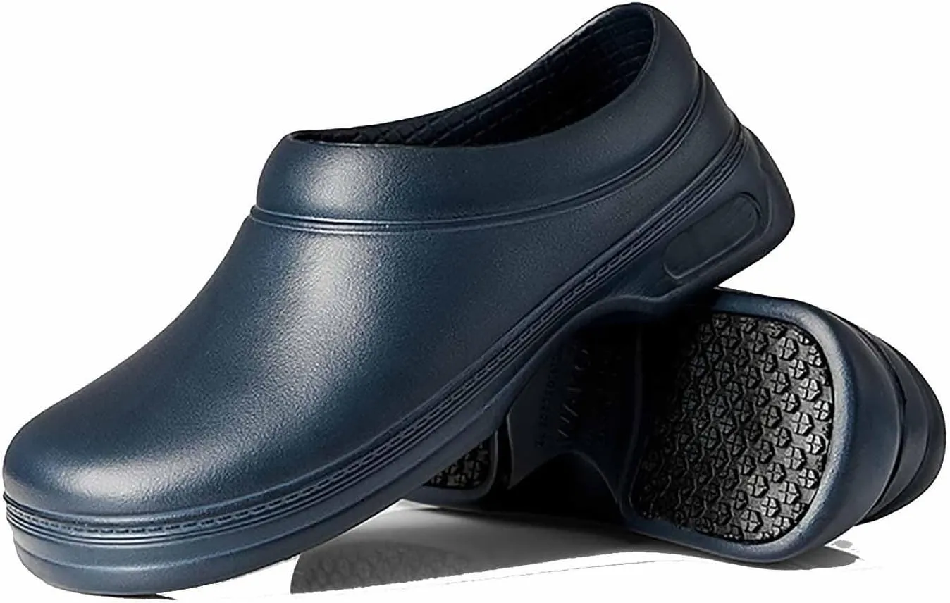 Men's Non Slip Shoes, Food Service Waterproof Kitchen Chef Slip On Restaurant Shoes, Lightweight Comfortable Working Footwear, Nursing Nurse Shoes
