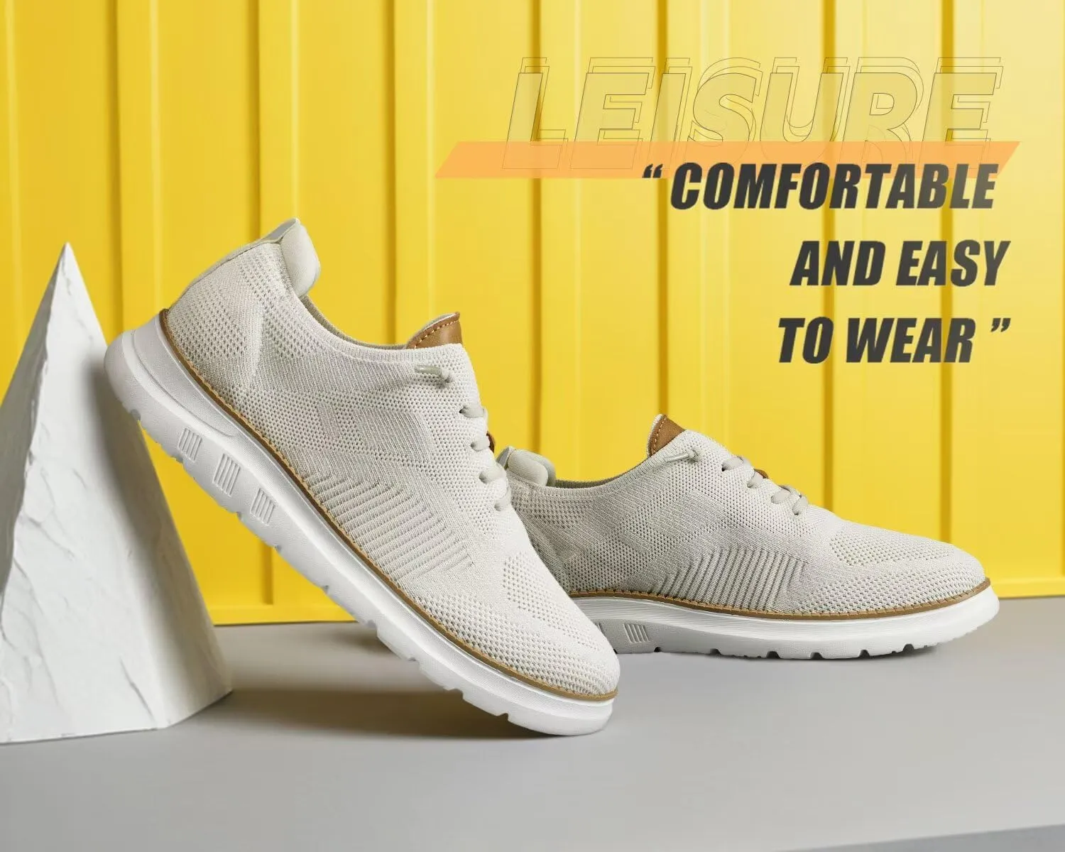 Mens Oxfords Casual Fashion Slip on Shoes Dress Business Sneakers Mesh Work Comfortable Lightweight Soft Sole