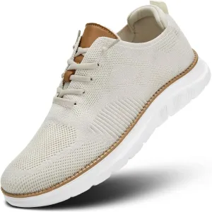 Mens Oxfords Casual Fashion Slip on Shoes Dress Business Sneakers Mesh Work Comfortable Lightweight Soft Sole