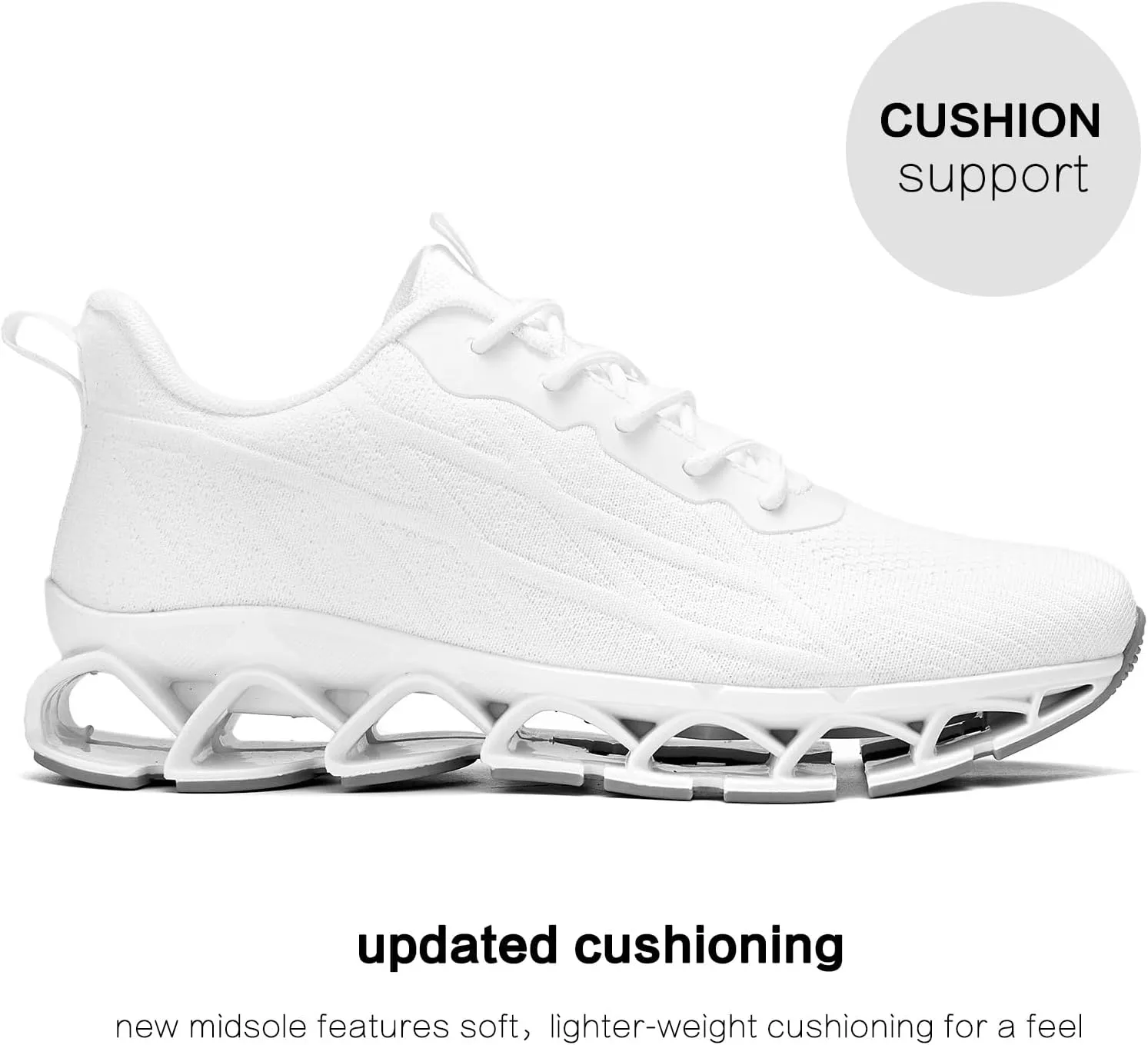 Men's Running Shoes Blade Fashion Sneakers Breathable Mesh Non Slip Gym Sport Trainer Casual Athletic Walking Shoes