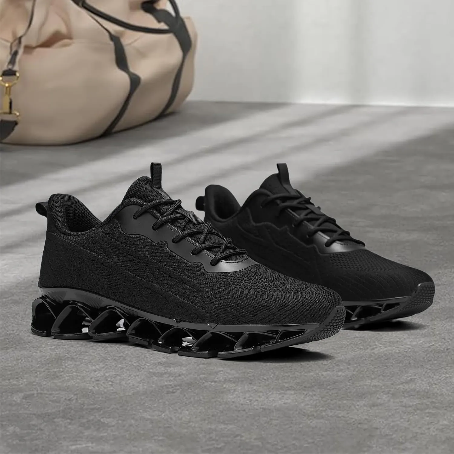 Men's Running Shoes Blade Fashion Sneakers Breathable Mesh Non Slip Gym Sport Trainer Casual Athletic Walking Shoes