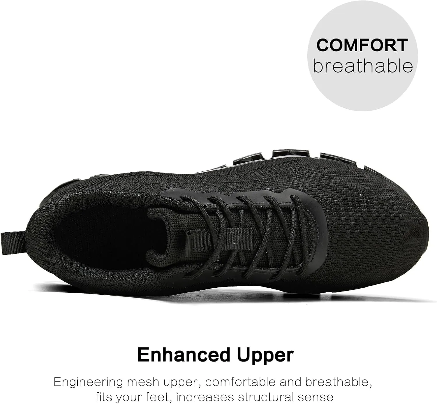 Men's Running Shoes Blade Fashion Sneakers Breathable Mesh Non Slip Gym Sport Trainer Casual Athletic Walking Shoes