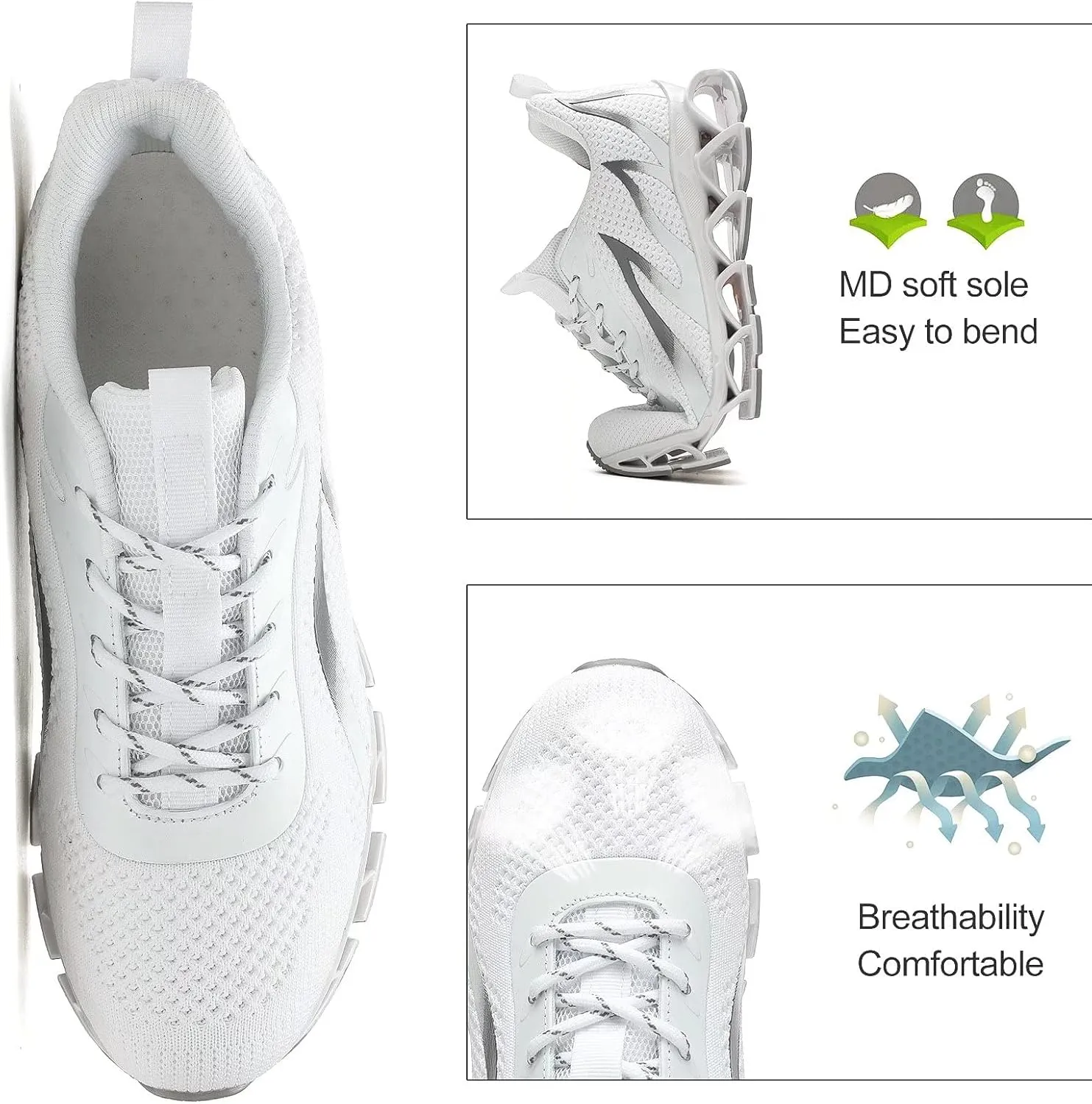 Mens Running Shoes Blade Tennis Walking Casual Sneakers Comfort Fashion Non Slip Work Sport Athletic Trainers