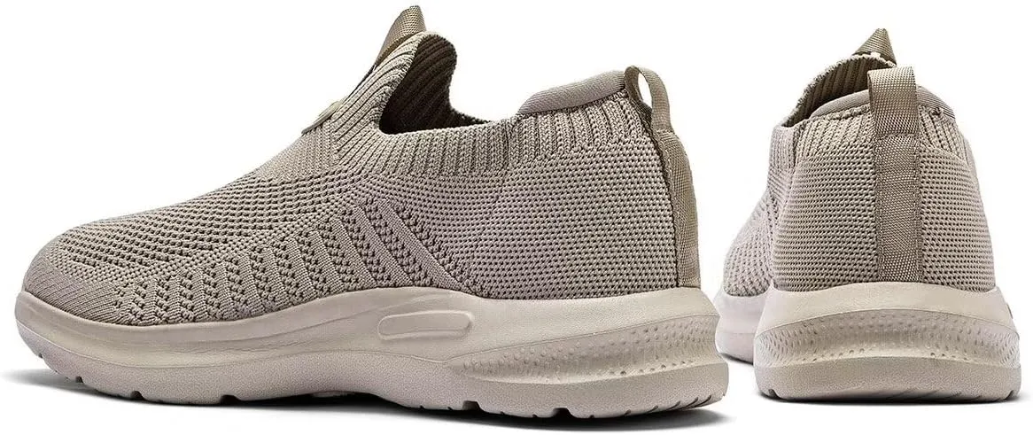 Men's Running Shoes Casual Slip on Walking Tennis Gym Sneakers Lightweight Breathable Mesh Workout Sports Soft Sole
