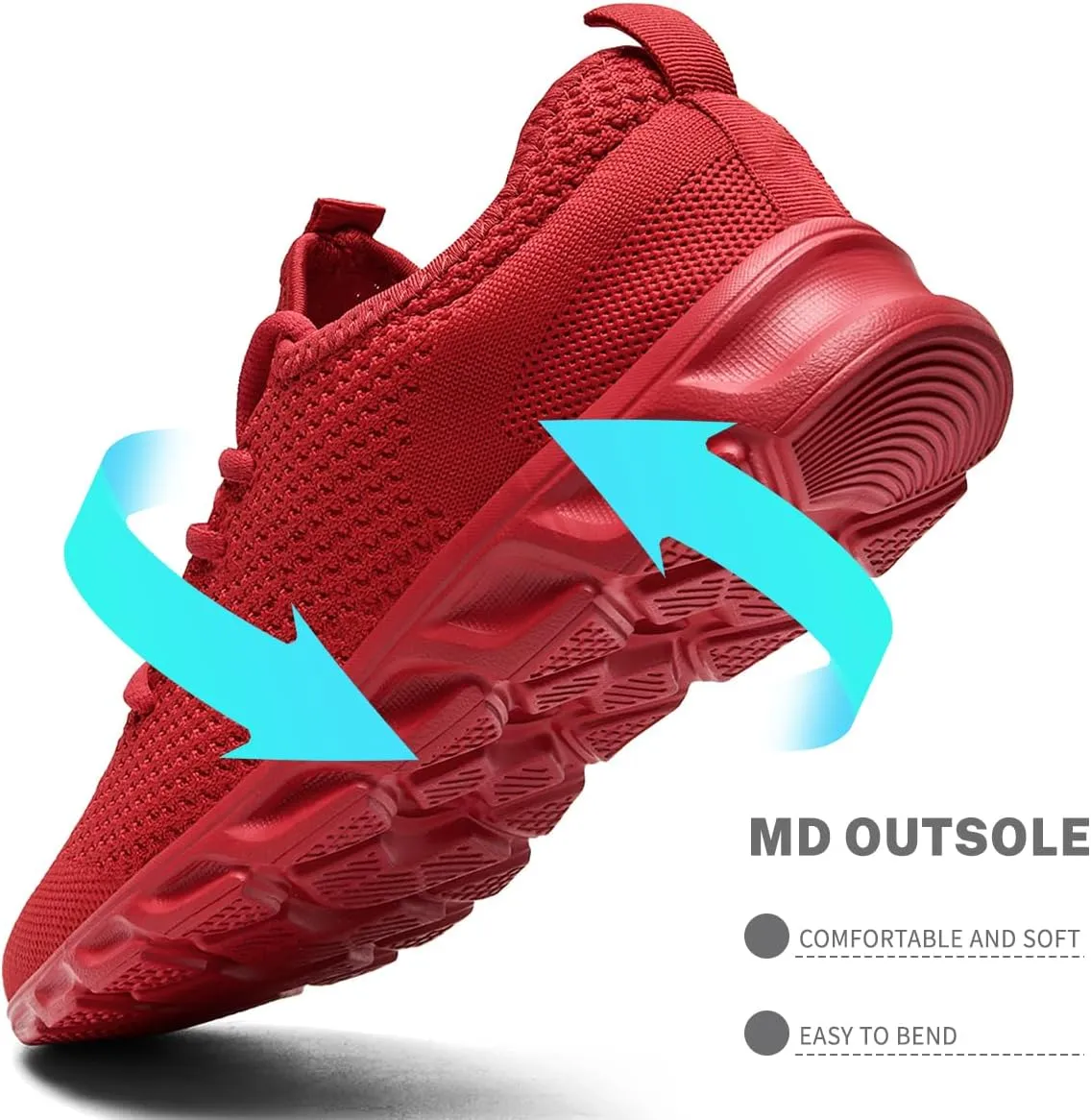 Men's Running Shoes Slip On Walking Comfortable Tennis Breathable Non Slip Athletic Gym Workout Cross Training Fashion Sneakers
