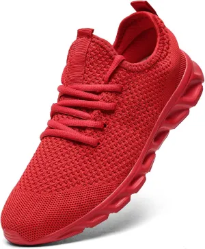 Men's Running Shoes Slip On Walking Comfortable Tennis Breathable Non Slip Athletic Gym Workout Cross Training Fashion Sneakers