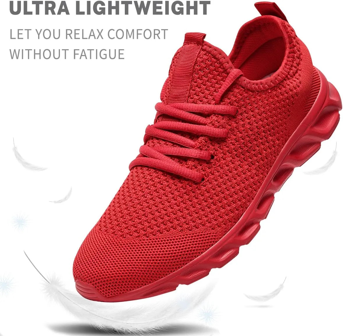 Men's Running Shoes Slip On Walking Comfortable Tennis Breathable Non Slip Athletic Gym Workout Cross Training Fashion Sneakers