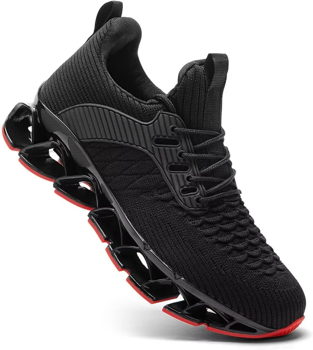 Mens Slip on Running Walking Shoes Blade Tennis Casual Fashion Sneakers Comfort Non Slip Work Sport Athletic Trainer