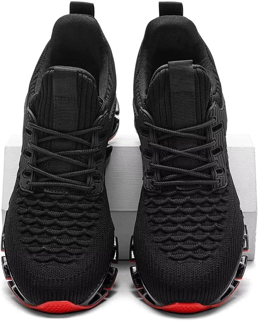 Mens Slip on Running Walking Shoes Blade Tennis Casual Fashion Sneakers Comfort Non Slip Work Sport Athletic Trainer
