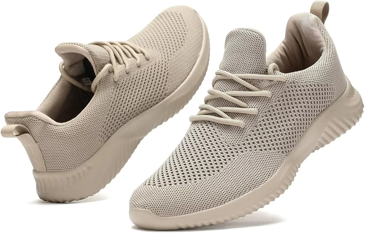 Mens Slip-on Tennis Shoes Walking Running Sneakers Lightweight Breathable Casual Soft Sole Mesh Work Gym Trainers