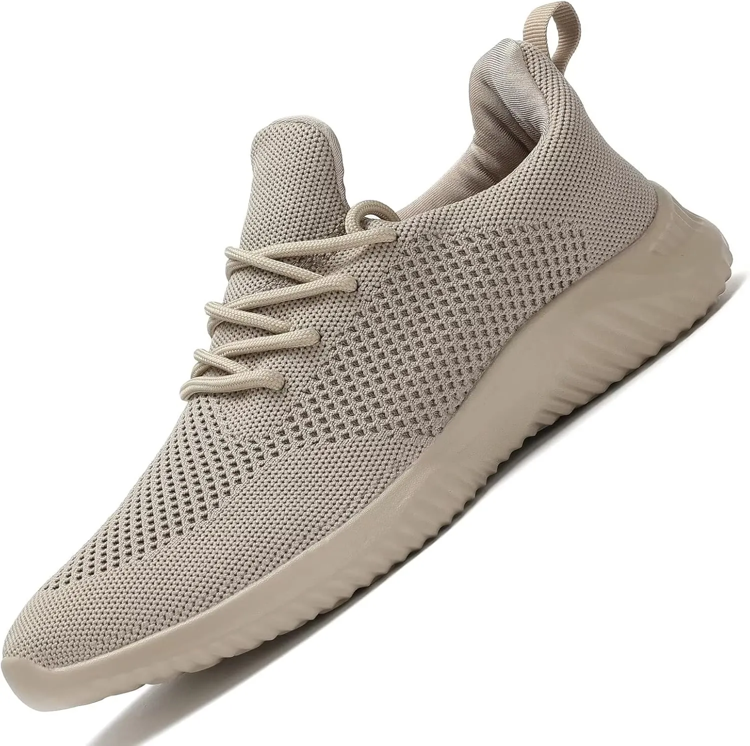 Mens Slip-on Tennis Shoes Walking Running Sneakers Lightweight Breathable Casual Soft Sole Mesh Work Gym Trainers