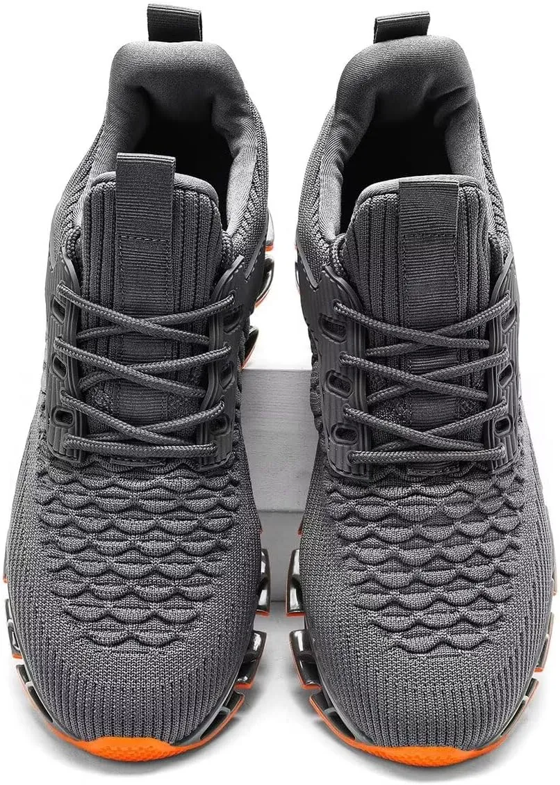 Mens Slip on Walking Running Shoes Blade Tennis Casual Fashion Sneakers Comfort Non Slip Work Sport Athletic Trainer