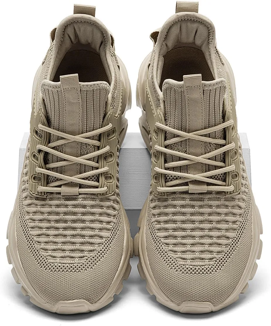 Men's Slip on Walking Shoes Tennis Running Sneakers Lightweight Breathable Casual Soft Sole Comfort Work Gym Trainers