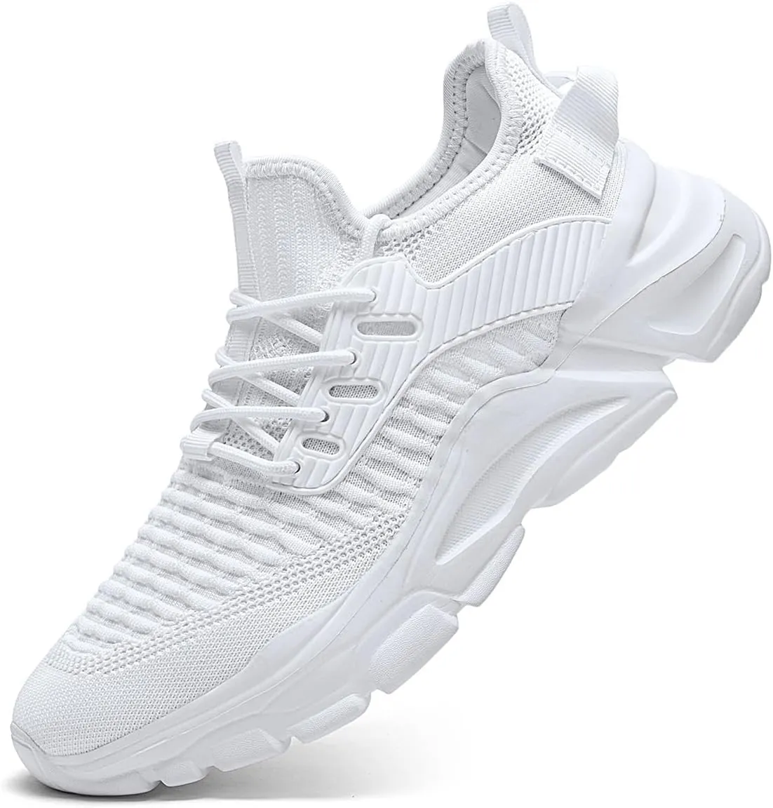 Men's Slip on Walking Shoes Tennis Running Sneakers Lightweight Breathable Casual Soft Sole Comfort Work Gym Trainers